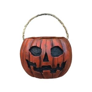 Candy Corn Pumpkin Candy Pail Halloween Trick or Treat Costume Accessory