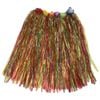 60cm HAWAIIAN HULA SKIRT Tropical Costume Dress Lei Grass Flower Party Adult - Rainbow | One Size | adjustable elastic