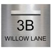 Numero Stainless Steel Custom Letterbox & House Sign Vinyl - Medium