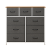 Foret Chest Of 9 Drawers Storage Cabinet Tower Dresser Tallboy Retro Wooden Top