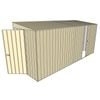 Build-a-Shed 1.5 x 4.5 x 2m Single Sliding Side Door Skillion Shed - Cream