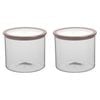 2PK Ecology Store Round 4.3L Glass Barrel/Canister 20.8cm - Clear Lid