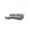 Modern Furniture RANNI 3 Seater Sofa With Left Chaise - Warm Grey
