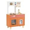 Costway Kids Kitchen Playset Chef Pretend Play Kitchen Toy Gift Orange