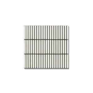 Johnson Tiles 284 x 296mm White Satin Opal Mosaic Wall Tile