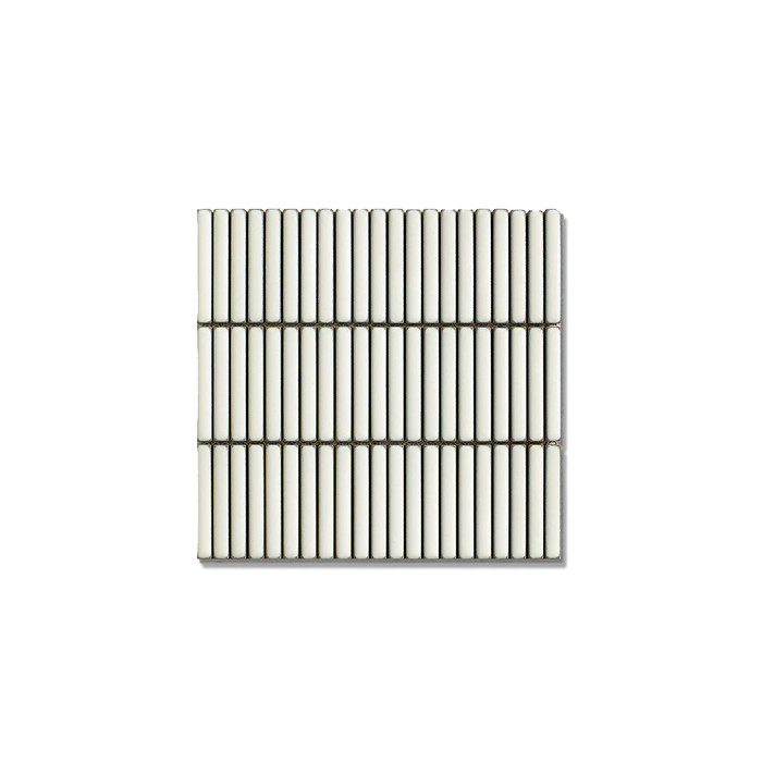 Johnson Tiles 284 x 296mm White Satin Opal Mosaic Wall Tile