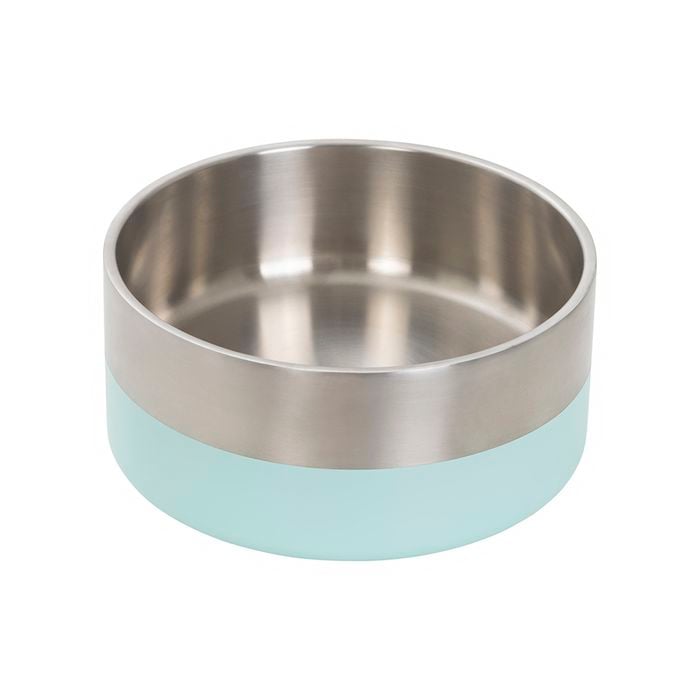 Baxter Bone Large Mint Stainless Steel Double Walled Pet Bowl