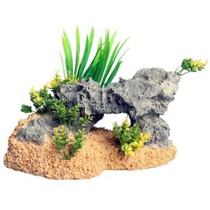 Aqua One Corner Grey Rock Garden Ornament (37880)