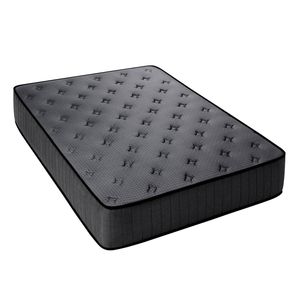 Advwin Mattress Queen Medium Firm Bed Top Pocket Spring 27cm Dark Grey