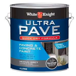 White Knight 4L Medium Grey Ultra Pave Quick Dry Paving Paint - 4L