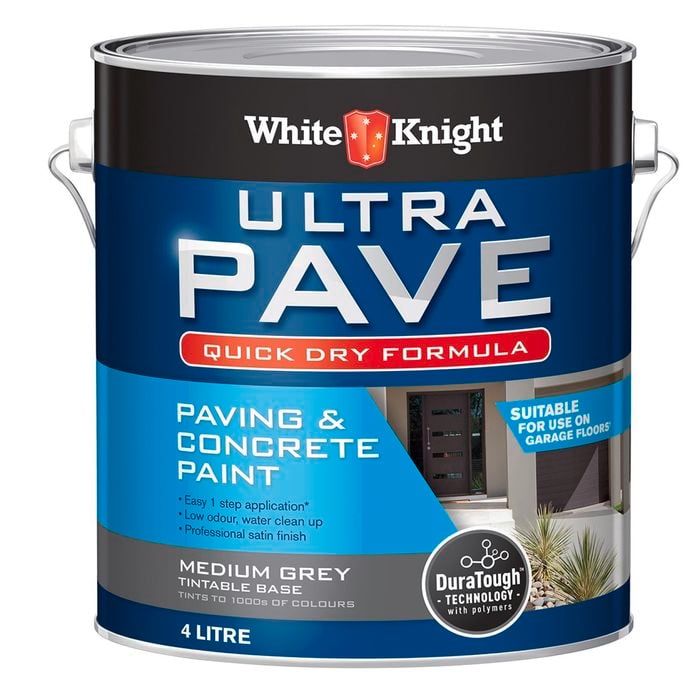 White Knight 4L Medium Grey Ultra Pave Quick Dry Paving Paint - 4L