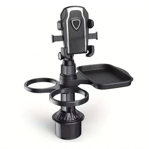 Universal 3in1 Car Cup Holder Tray Phone Mount Drink Food Table Tidy Organizer
