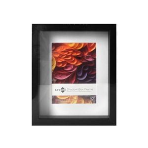 Unigift Shadow Box Wooden/Glass Picture Photo Frame 20x25cm/13x18cm Black