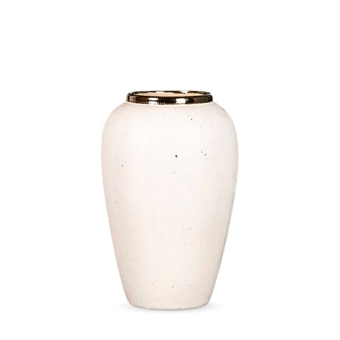 SOGA 30x19cm Ceramic Vase – White
