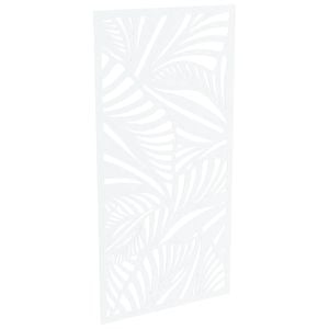 ProtectorAl 300-1200w x 1201-2400h Pearl White Jungle Unframed Solid Aluminium Decorative Panel