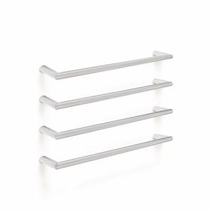 Forme 600mm Brushed Stainless Steel Round PVD Single Non Heated Rail