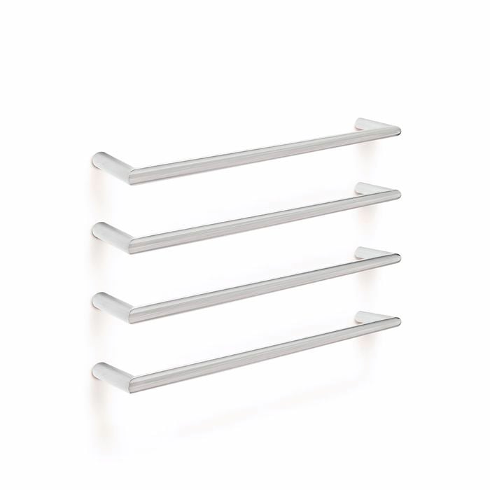 Forme 600mm Brushed Stainless Steel Round PVD Single Non Heated Rail