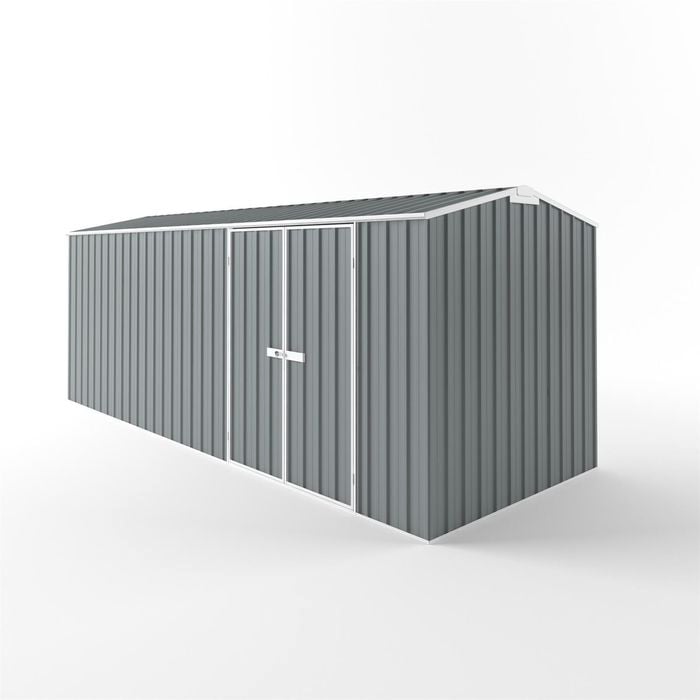 EnduraShed 6 x 2.25 x 2.35m Tall Truss Roof Garden Shed - Armour Grey