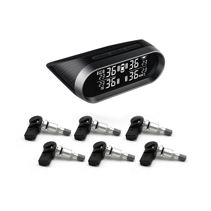Promata Mata 2 Solar Tyre Pressure Monitor With Carbon Fiber Finish - 6 Internal Sensors