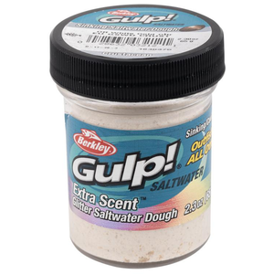 Berkley Gulp Saltwater Paste Dough Fishing Bait Crust Off White Gold Glitter