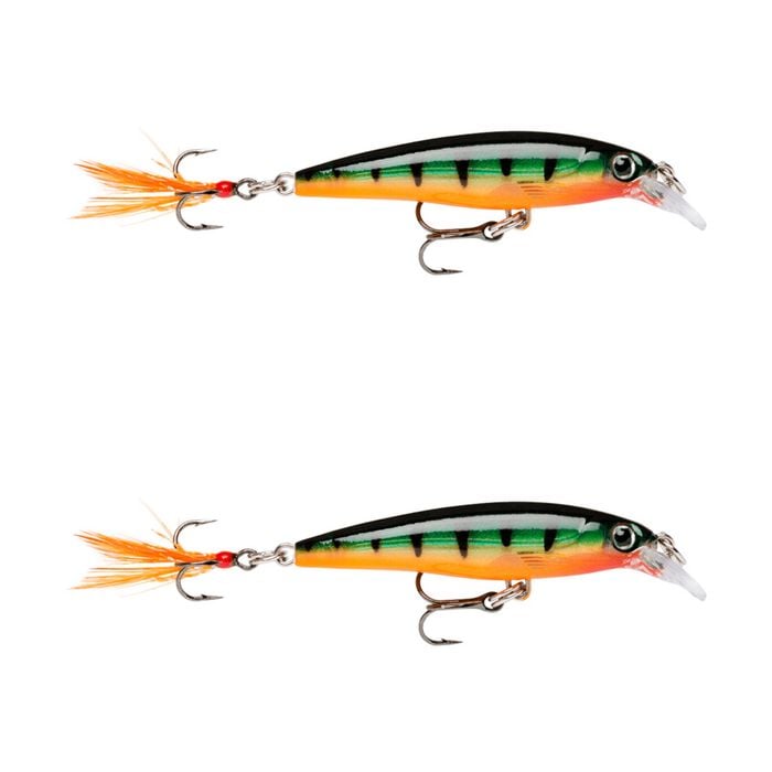 2x Rapala 6cm X Rap Jerkbait/Slashbait Hard Body Fishing Lures - Perch