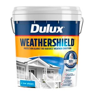 Dulux 15L Vivid White Low Sheen Weathershield Exterior Paint