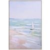 LVD Pinewood Framed Canvas Wall Art Decoration 80x120cm Set Sail Pastel