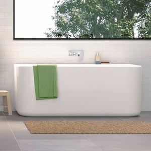 bathroom with a bath