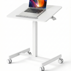 Altus Rolling Mobile Standing Desk Table Tilting Top Laptop Cart