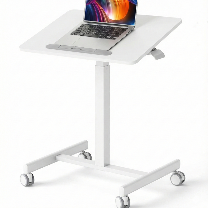Altus Rolling Mobile Standing Desk Table Tilting Top Laptop Cart