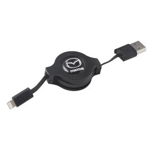 Genuine Mazda Retractable iPhone Lightning to USB-A Charge Cable MZDAACLCH