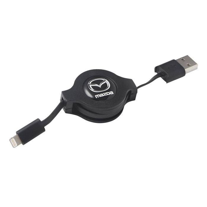 Genuine Mazda Retractable iPhone Lightning to USB-A Charge Cable MZDAACLCH