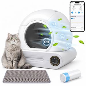 Advwin 65L+9L Automatic Cat Litter Box Self-Cleaning APP Controlled