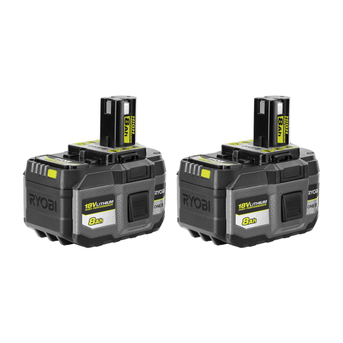 Ryobi 18V ONE+ High Performance 8.0Ah Battery RB188080X - Twin Pack