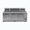 Bromic Pizza Prep Fridge - 3  Doors - 2370mm - 12 Pans
