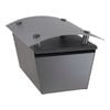Sandleford Woodland Grey / Silver Magnum Post Mounted Letterbox