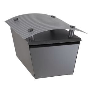 Sandleford Woodland Grey / Silver Magnum Post Mounted Letterbox