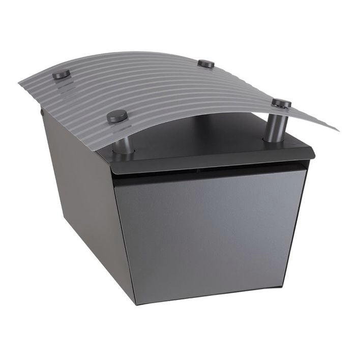 Sandleford Woodland Grey / Silver Magnum Post Mounted Letterbox