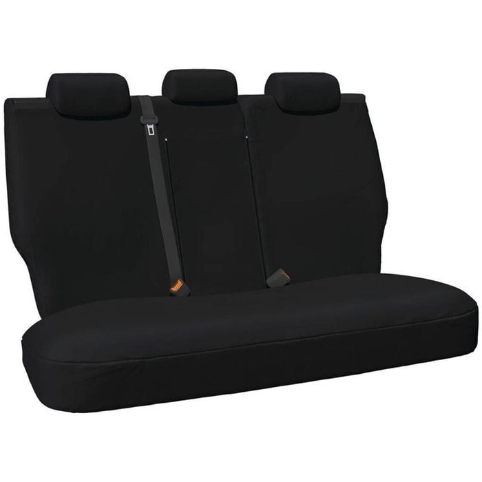 Hulk Isuzu DMax & Mazda BT50 Waterproof Canvas Vehicle Rear Seat Covers Black