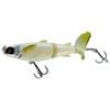 Chasebaits Lures Drunken Mullet 95mm Offset Pop Tail Fishing Lure - Bone