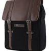 Police Canvas Leather Laptop Messenger Travel Backpack Bag 35x45cm Black