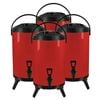 SOGA 4X Stainless Steel Insulated Beverage Dispenser with Tap 14L Red
