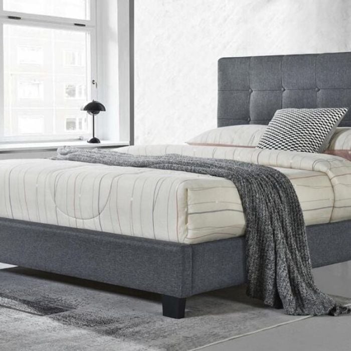 Melton Bed - King Single frame - Linen Fabric