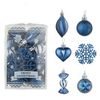 Catzon 26Pcs Christmas Tree Ball Ornaments Set-MidnightBlue