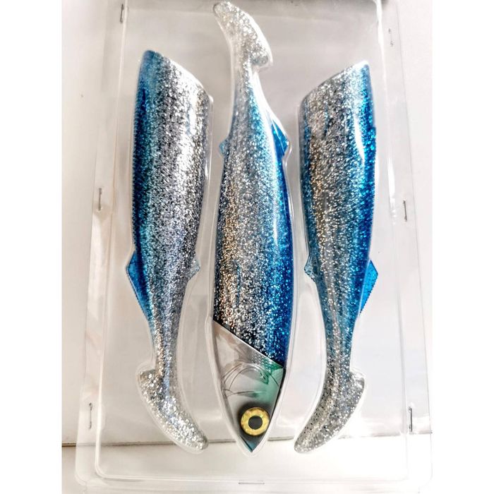 Entice TRex Bluewater Livies Soft Plastic Tuna Game Fishing Lure Blue