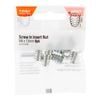 Taskmaster 6 x 13mm Screw In Insert Nut For Curved Surfaces - 8 Pack - 13mm
