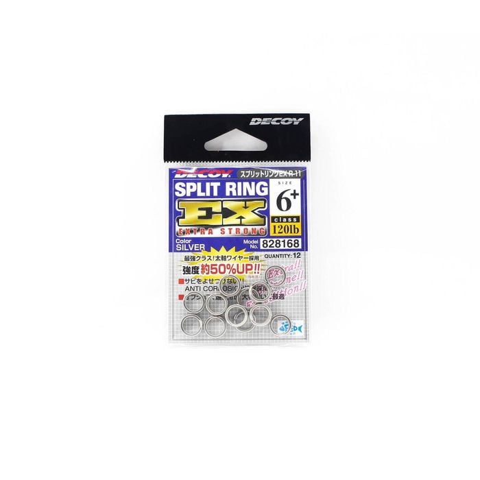 Decoy R11 EX Extra Strong Fishing Split Ring 6+