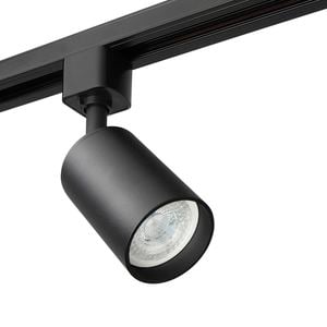 Brilliant Black Naj Single Add-On Track Light