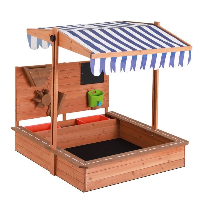 Keezi Kids Sandpit Wooden Canopy