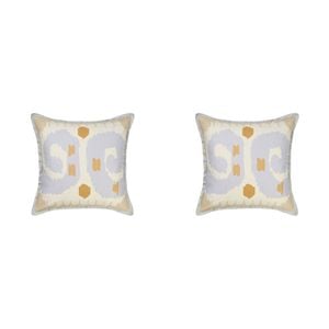 2PK Linen House 65x65cm Sivan Pistachio European Pillowcase